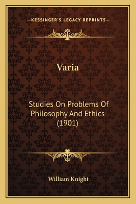 Varia: Studies On Problems Of Philosophy And Et... 1164014595 Book Cover