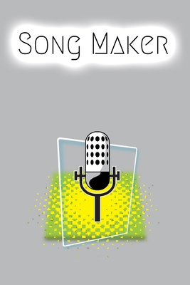 Song Maker: Lined Sheet Music Notebook & Wide Staff Blank Manuscript Paper | 6 Staves Per Page Notebook / Journal Gift, 100 Pages, 6x9, Yellow Speaker Cover, Matte Finish