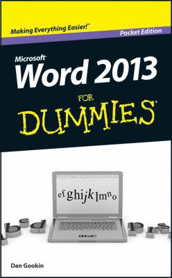 Word 2013 for Dummies 1118533739 Book Cover