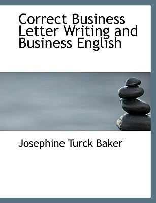 Correct Business Letter Writing and Business En... [Large Print] 055494412X Book Cover