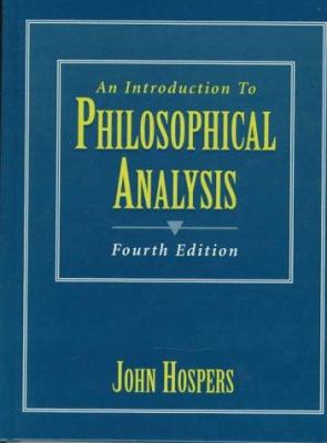An Introduction to Philosophical Analysis 0132663058 Book Cover