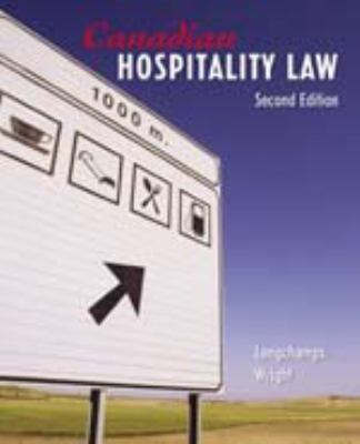 Canadian Hospitality Law, Second Edition 0176223533 Book Cover