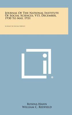 Journal of the National Institute of Social Sci... 1258687119 Book Cover