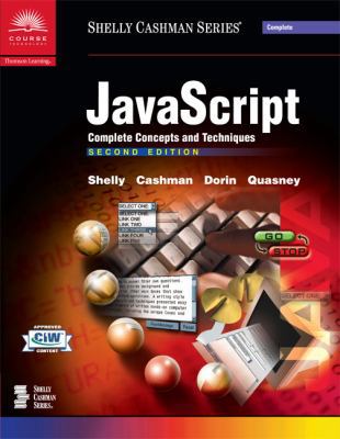 JavaScript: Complete Concepts and Techniques, S... 0789562332 Book Cover