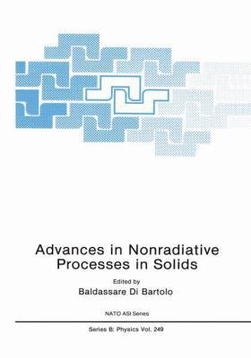 Advances in Nonradiative Processes in Solids 0306438380 Book Cover