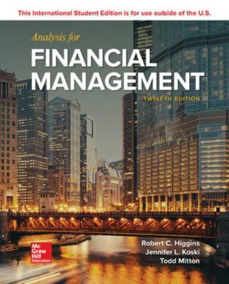 Analysis For Financial Management 1260091910 Book Cover