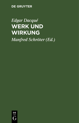 Werk Und Wirkung: Eine Rechenschaft [German] 3486775960 Book Cover