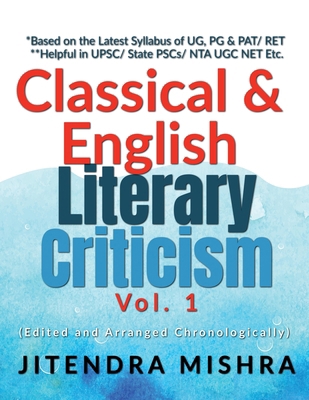 Classical and English Literary Criticism Vol. I... B0D6FR1K5R Book Cover
