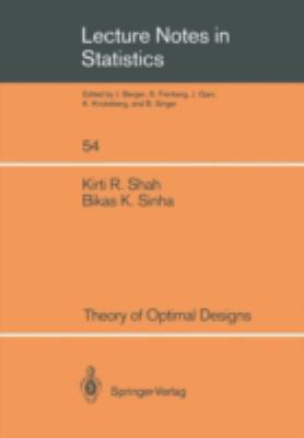 Theory of Optimal Designs 0387969918 Book Cover