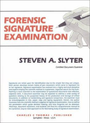 Forensic Signature Examination 039806542X Book Cover