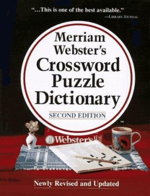 Merriam Webster's Crossword Puzzle Dictionary 087779121X Book Cover