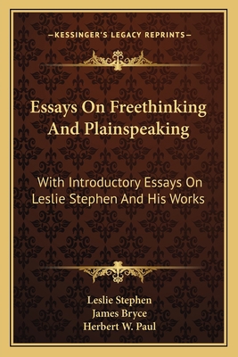 Essays On Freethinking And Plainspeaking: With ... 1163121827 Book Cover