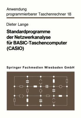 Standardprogramme Der Netzwerkanalyse Für Basic... [German] 3528042214 Book Cover