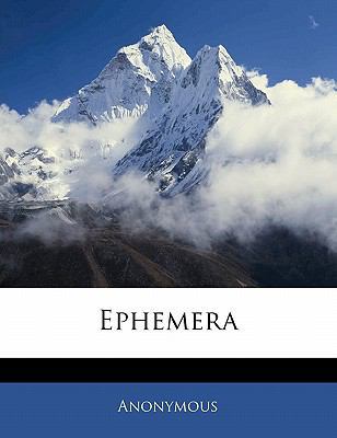 Ephemera 1141723069 Book Cover