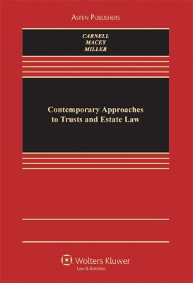 Contemporary Approaches To Trusts & Estates Law... 0735589275 Book Cover