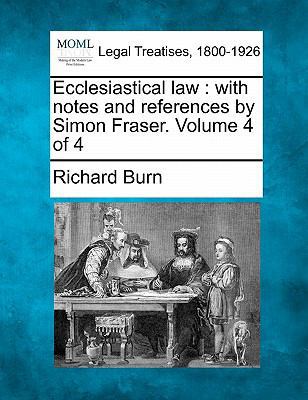 Ecclesiastical law: with notes and references b... 1240145586 Book Cover