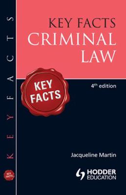 Key Facts Criminal Law (Volume 3) 144411087X Book Cover