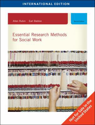 Essential Research Methods for Social Work. All... 0495803901 Book Cover