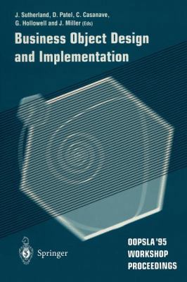 Business Object Design and Implementation: OOPS... 3540760962 Book Cover