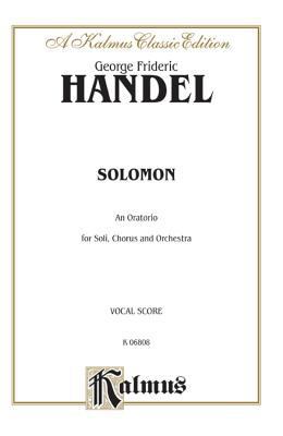 Solomon (1749): SSATB or SSAATTBB Double Chorus... 0769245552 Book Cover