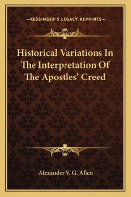Historical Variations In The Interpretation Of ... 1162884916 Book Cover