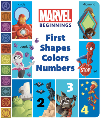 Marvel Beginnings: First Shapes, Colors, Numbers 1368090931 Book Cover