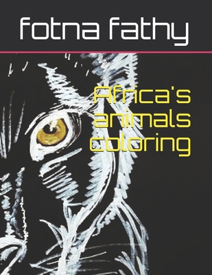 African animals coloring: easy coloring paperba... B08GTL74DZ Book Cover