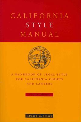 California Style Manual, 4th 0314233709 Book Cover