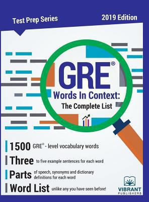 GRE Words In Context: The Complete List 1949395235 Book Cover