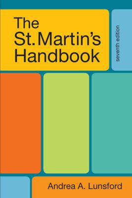 The St. Martin's Handbook 0312602936 Book Cover