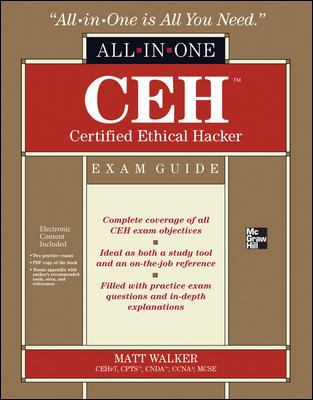 CEH Certified Ethical Hacker All-in-One Exam Guide 0071772294 Book Cover