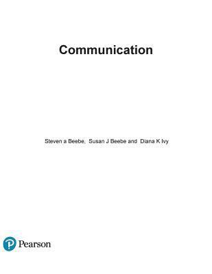 Communication: Principles for a Lifetime 0133753824 Book Cover