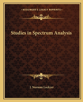 Studies in Spectrum Analysis 1162599065 Book Cover