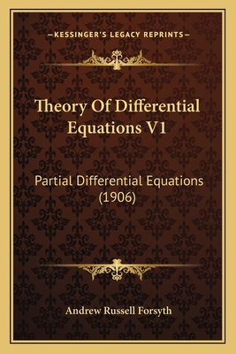 Theory Of Differential Equations V1: Partial Di... 1164112775 Book Cover