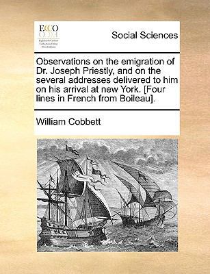 Observations on the Emigration of Dr. Joseph Pr... 1140971166 Book Cover