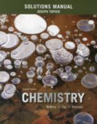 Solutions Manual for Chemistry 0133892298 Book Cover