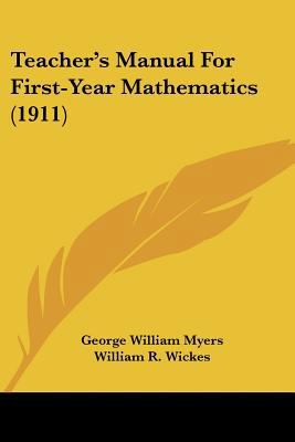 Teacher's Manual For First-Year Mathematics (1911) 1437065716 Book Cover