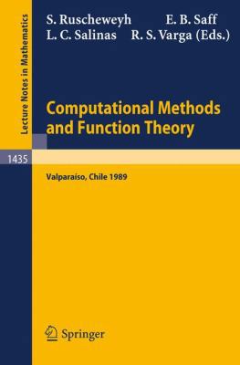Computational Methods and Function Theory: Proc... 3540527680 Book Cover