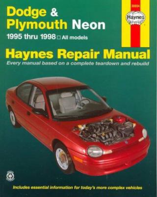 Haynes Dodge & Plymouth Neon Automotive Repair ... 156392319X Book Cover