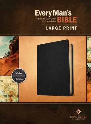 Every Man's Bible Nlt, Large Print (Genuine Lea... [Large Print] 1496447921 Book Cover