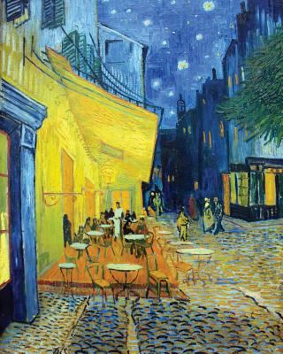 Vincent Van Gogh Cafe Terrace at Night - Dot Grid Journal: Beautiful and Inspiring Van Gogh Art Bullet Grid Notebook for Home, Work or School. Perfect for Writing, Drawing, or Freestyle Journal Creati 1798420600 Book Cover