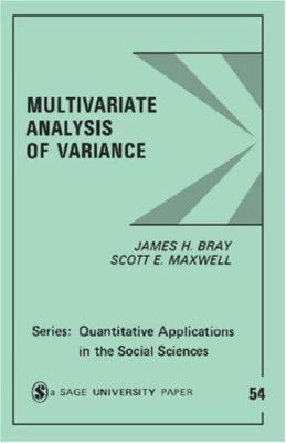 Multivariate Analysis of Variance 0803923104 Book Cover
