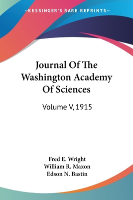 Journal Of The Washington Academy Of Sciences: ... 1432534203 Book Cover