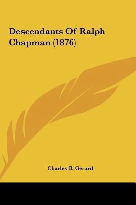 Descendants of Ralph Chapman (1876) 1161777768 Book Cover