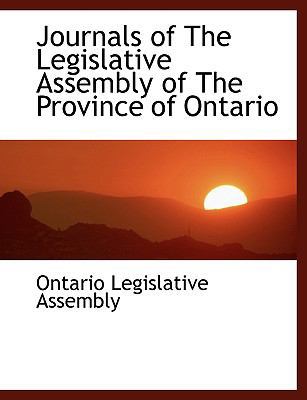 Journals of the Legislative Assembly of the Pro... 1113621621 Book Cover