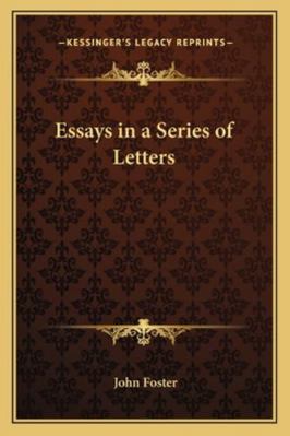 Essays in a Series of Letters 1162803711 Book Cover