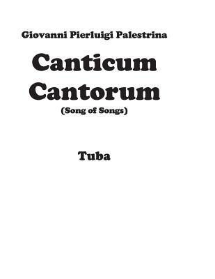 Canticum Cantorum - brass quintet - Tuba 1507836848 Book Cover
