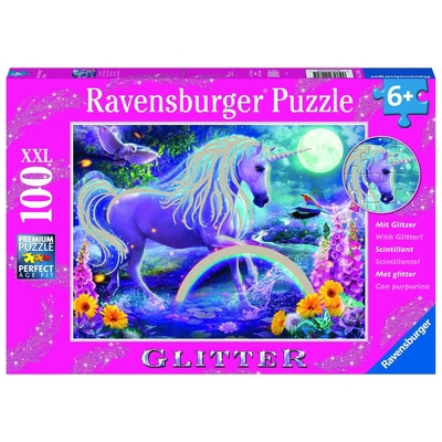 Glitter Unicorn 100 PC Glitter Puzle B08X4HRQQL Book Cover