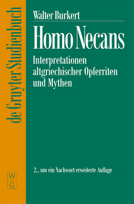 Homo Necans [German] 3110150980 Book Cover