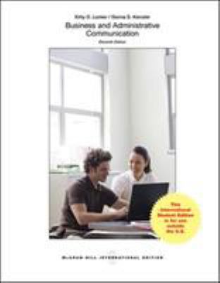 Business and Administrative Communication 1259095657 Book Cover